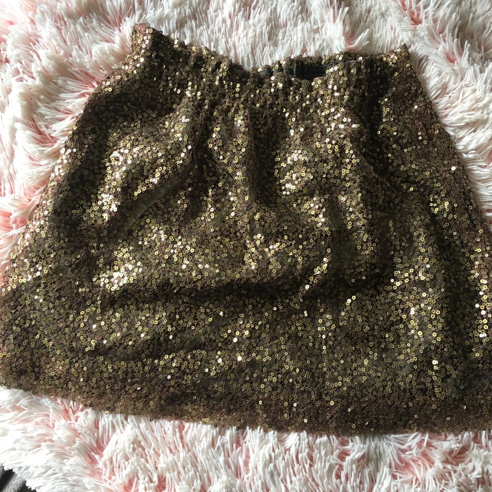 Jcrew sequin mini skirt